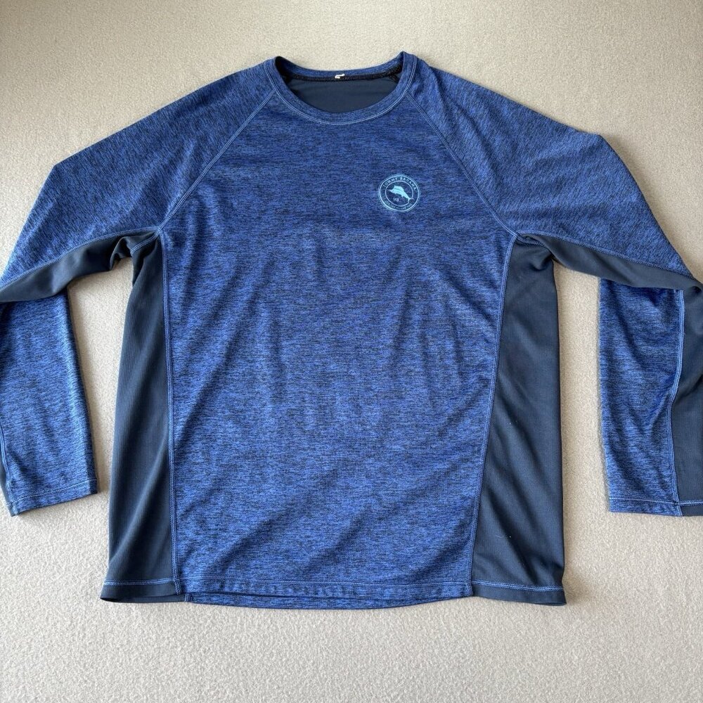 Tommy Bahama IslandActive Frontside Flip Reversible Sun Fishing Shirt Mens L UPF